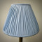 Powder Blue Gathered Fabric Lampshade