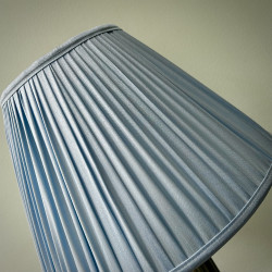 Powder Blue Gathered Fabric Lampshade Powder Blue Gathered Fabric Lampshade