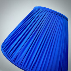 Royal Blue Gathered Fabric Lampshade Royal Blue Gathered Fabric Lampshade