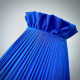 Royal Blue Ruffled Top Fabric Lampshade