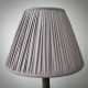 Taupe Beige Gathered Fabric Lampshade