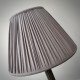 Taupe Beige Gathered Fabric Lampshade