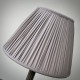 Taupe Beige Gathered Fabric Lampshade
