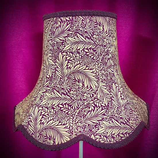 William Morris Larkspur Damson Purple Modern Lampshade