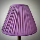 Wisteria Purple Gathered Fabric Lampshade