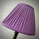 Wisteria Purple Gathered Fabric Lampshade