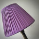 Wisteria Purple Gathered Fabric Lampshade