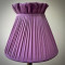 Wisteria Purple Ruffled Top Fabric Lampshade