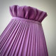 Wisteria Purple Ruffled Top Fabric Lampshade