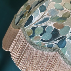 Porter and Stone Mardi Gras Sage Dome Lampshade Porter and Stone Mardi Gras Sage Dome Lampshade
