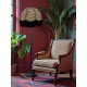 Beige Leopard Animal Print and Holly Green Dome Fabric Lampshades