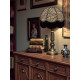 Beige Leopard Animal Print and Holly Green Dome Fabric Lampshades