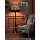 Beige Leopard Animal Print and Holly Green Dome Fabric Lampshades