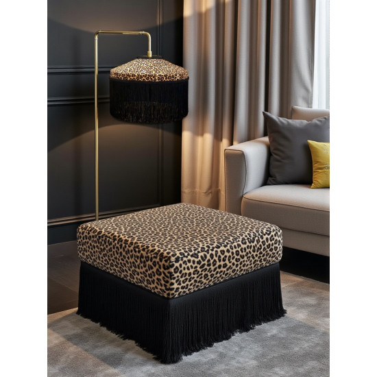 Beige Leopard Animal Print Tiffany Lampshades