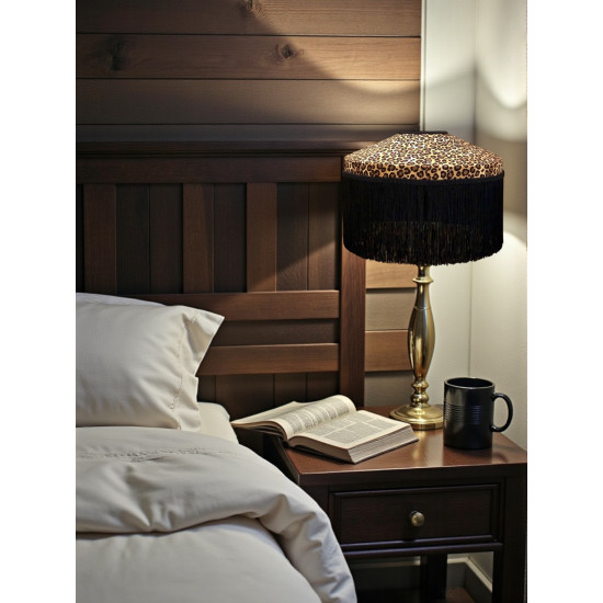 Beige Leopard Animal Print Tiffany Lampshades