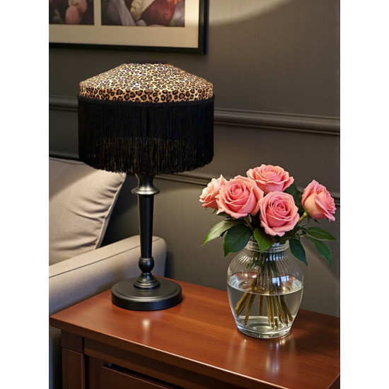 Beige Leopard Animal Print Tiffany Lampshades