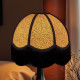 Gold and Black Animal Print Dome Fabric Lampshades