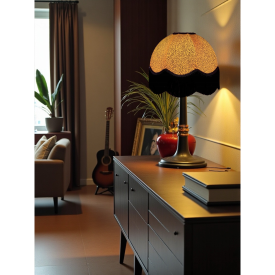 Gold Animal Print Dome Fabric Lampshades