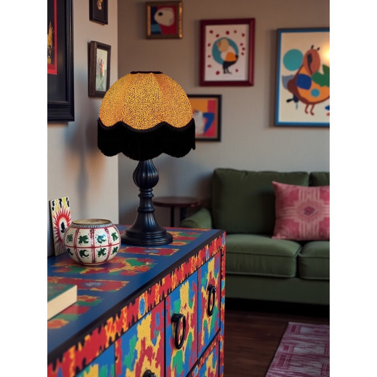 Gold Animal Print Dome Fabric Lampshades