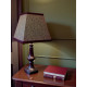 Khaki Green Animal Print and Black Trapezium Fabric Lampshades