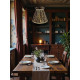 Leopard Animal Print Gold Ruffled Top Fabric Lampshade