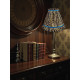 Leopard Animal Print Blue Ruffled Fabric Lampshade