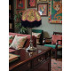 Leopard Animal Print and Fuchsia Dome Fabric Lampshades