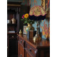 Leopard Animal Print and Fuchsia Dome Fabric Lampshades