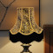 Leopard Animal Print and Gold Fabric Lampshades
