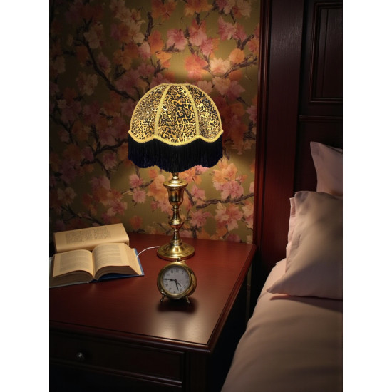 Leopard Animal Print and Ochre Dome Fabric Lampshades