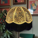 Leopard Animal Print and Ochre Dome Fabric Lampshades
