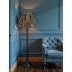 Leopard Animal Print Gathered Fabric Lampshade