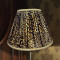 Leopard Animal Print Gold Gathered Fabric Lampshade