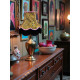 Leopard Animal Print and Pink Fabric Lampshades
