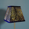 Leopard Animal Print and Black Trapezium Fabric Lampshades