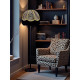 Lynx Animal Print and Gold Dome Fabric Lampshades