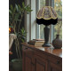 Lynx Animal Print and Gold Dome Fabric Lampshades