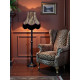 Lynx Animal Print and Purple Fabric Lampshades