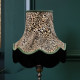 Lynx Animal Print and Green Fabric Lampshades Lynx Animal Print and Green Fabric Lampshades