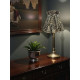 Lynx Animal Print Ruffled Top Fabric Lampshade