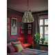 Lynx Animal Print Ruffled Top Fabric Lampshade