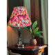 Hot Pink Feather Fabric Tapered Empire Lampshade