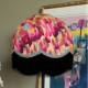 Hot Pink Feather Dome Fabric Lampshades