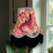 Hot Pink Feather Fabric Lampshades