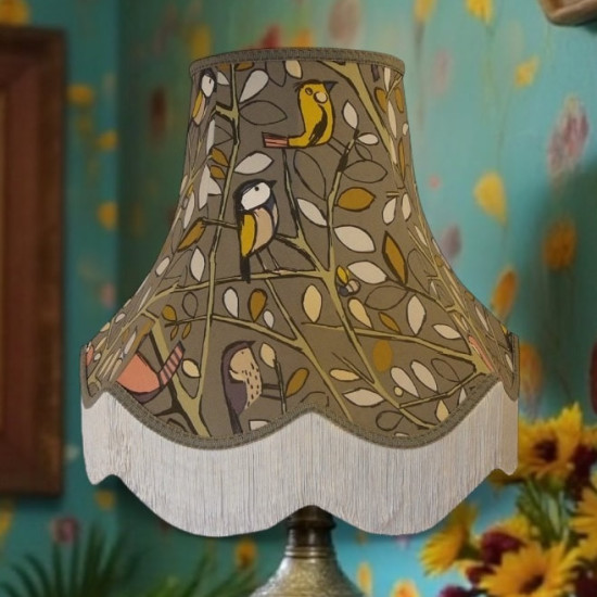 Tweety Bird Charcoal Grey Fabric Lampshades