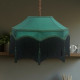 Holly Green and Black Balmoral Downton Abbey Fabric Ceiling Lampshade