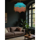 Teal Blue Balmoral Downton Abbey Fabric Ceiling Lampshade