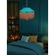 Teal Blue Balmoral Downton Abbey Fabric Ceiling Lampshade
