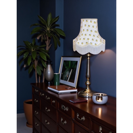 Worker Bee Ivory Fabric Lampshades