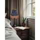 Worker Bee Navy Blue and Gold Fabric Lampshades